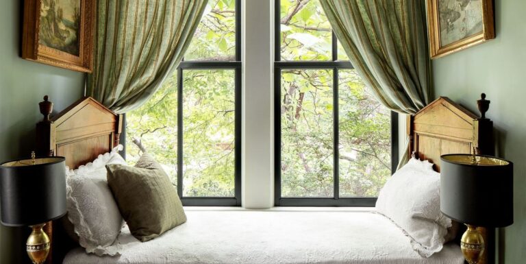 Perfect pairing - Curtains and plantation shutters for stunning window treatments